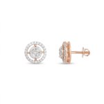 Halo Orbit Diamond Stud Earrings - Image 2