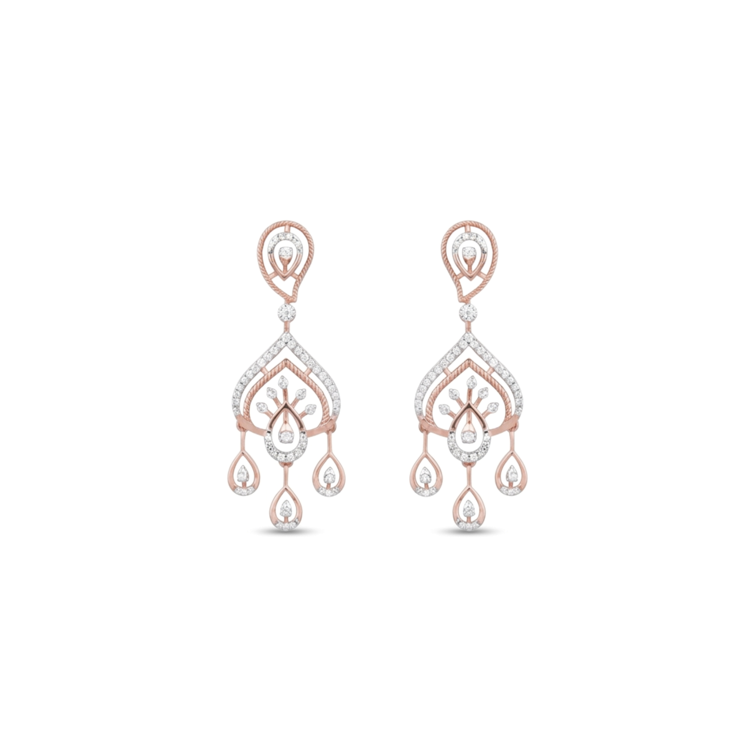 IMG_2413 Heritage Chandelier Diamond Drop Earrings - Image 1