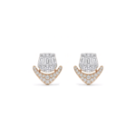 V-Sartorial Diamond Crown Studs