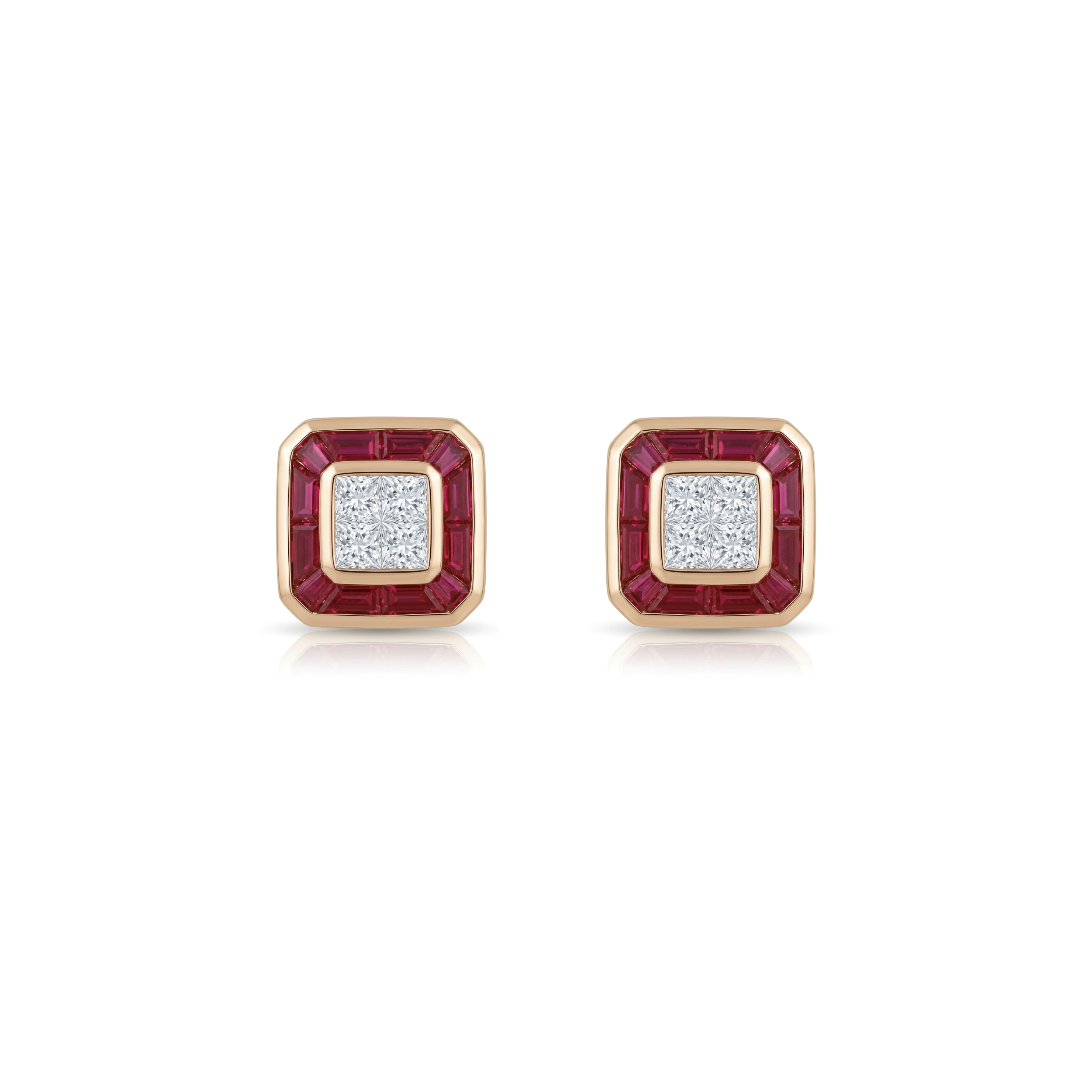 IMG_2445 Crimson Empress Art Deco Studs - Image 1
