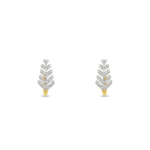 The Chevron Leaf Diamond Earrings