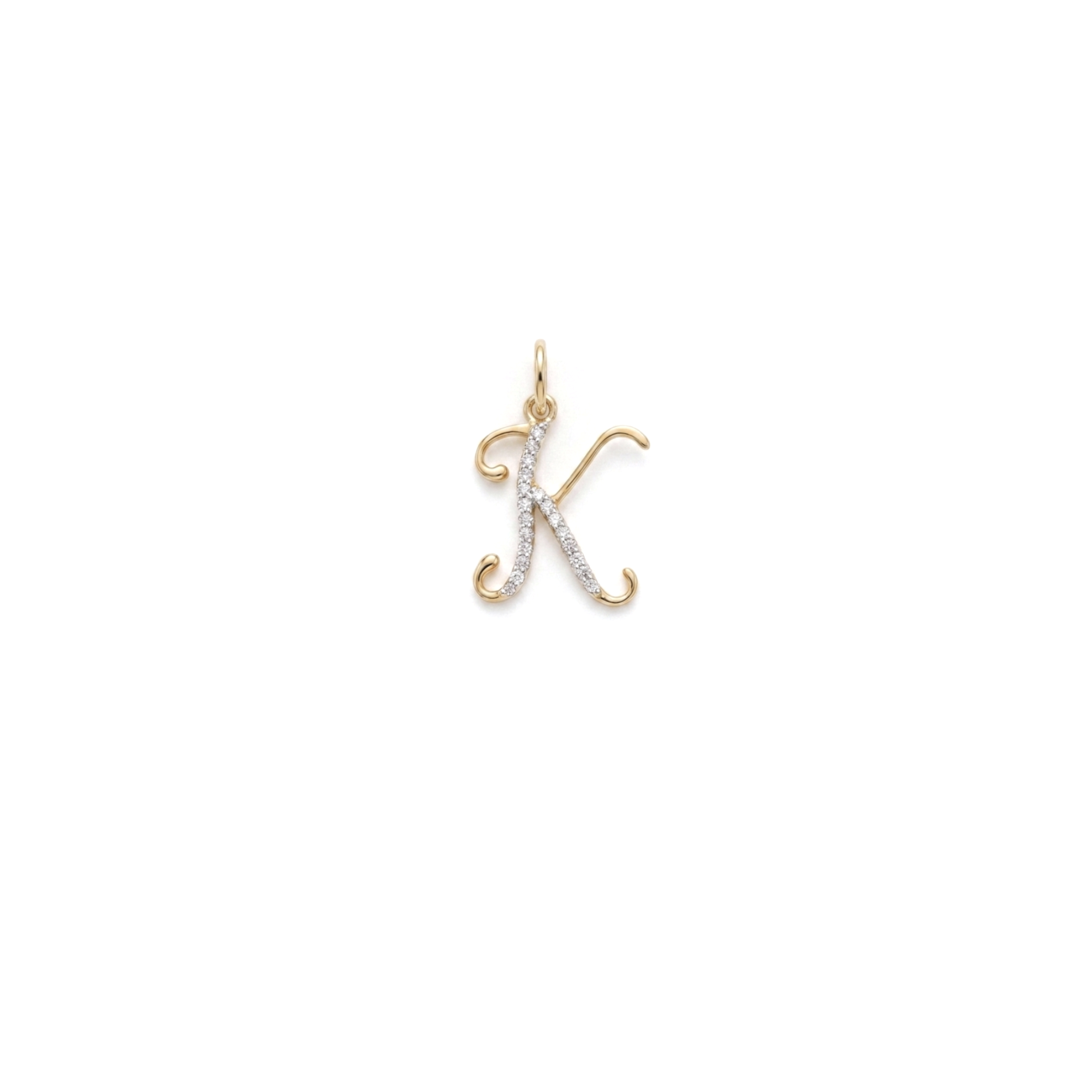 IMG_2971 The Alphabet 'K' Diamond Pendant - Image 1