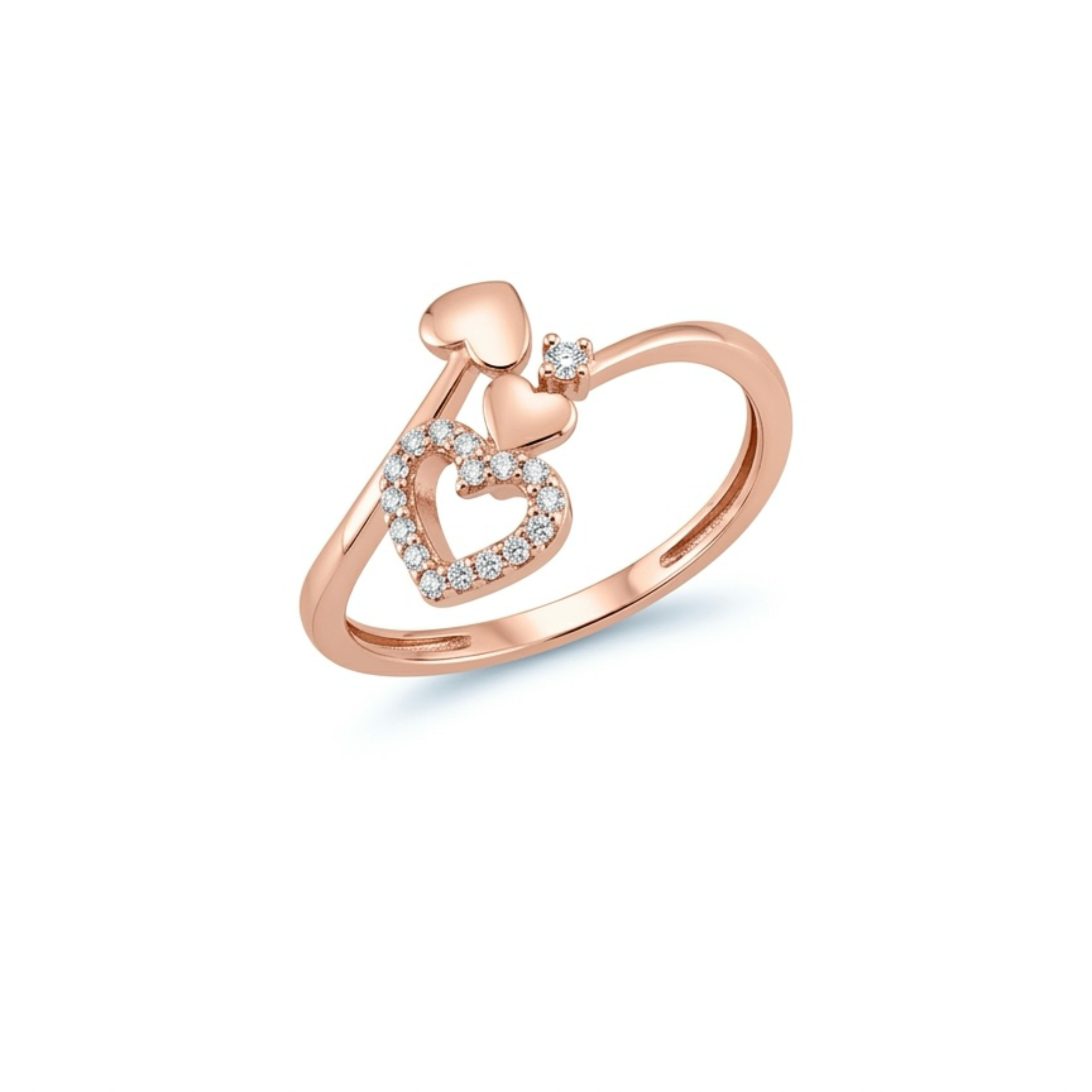 IMG_3051 Triple Heart Promise Diamond Ring - Image 1