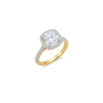 The Cushion Halo Lab Grown Diamond Engagement Ring