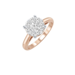The Illusion Cluster Solitaire Diamond Ring