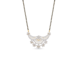 The Floral Web Lace Diamond Mangalsutra