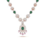 Majestic Festive Colourstones with Diamonds Necklace