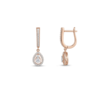 Aurelia Pear Drop Diamond Earrings - Image 2
