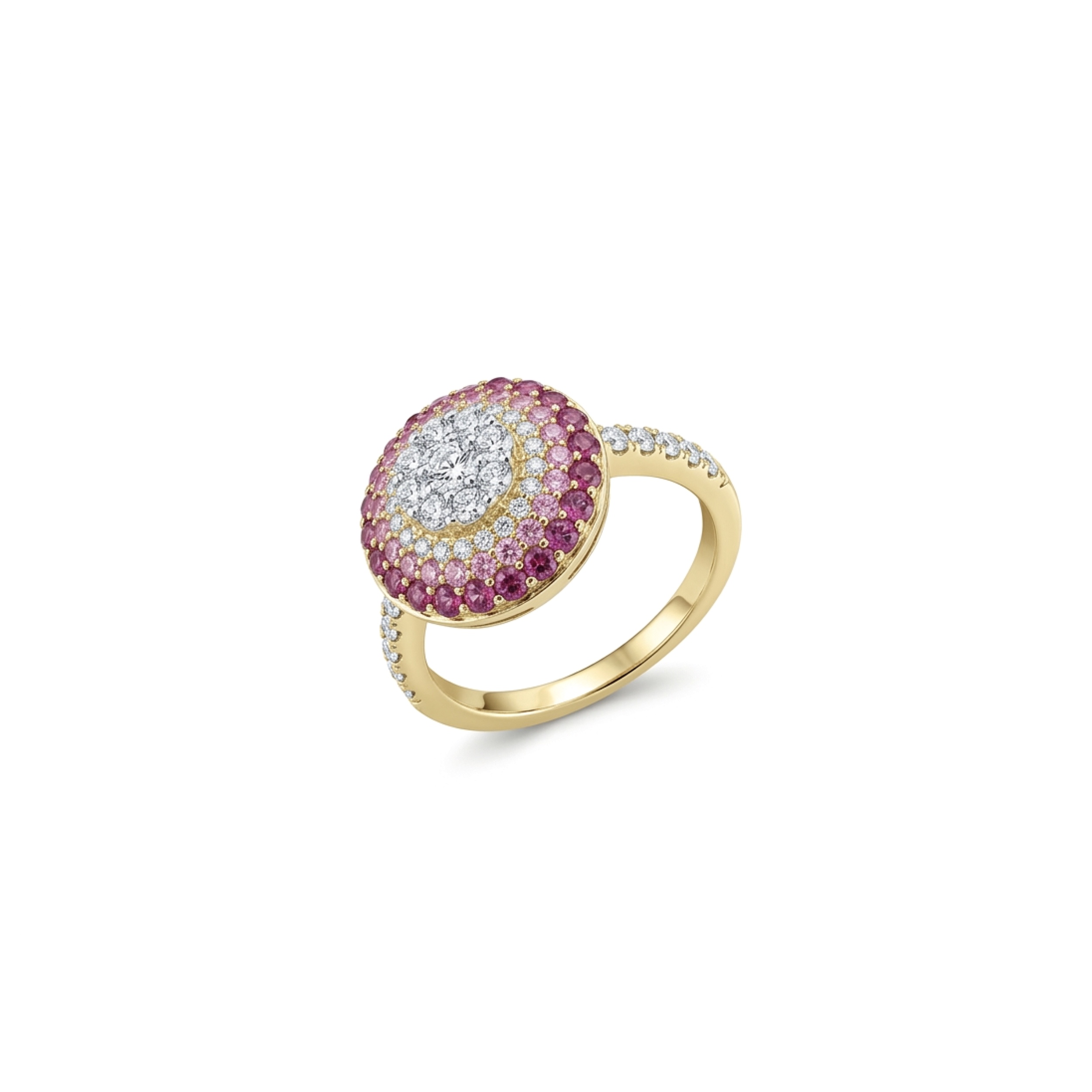 IMG_2951 Ombre Blossom Pave Disc Ring - Image 1