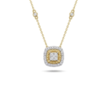 Aurelia Cushion Halo Diamond Pendant