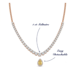 Seraphine Convertible Diamond Tennis Necklace - Image 2