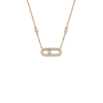 Horizontal Diamond Oval Pendant - Image 2